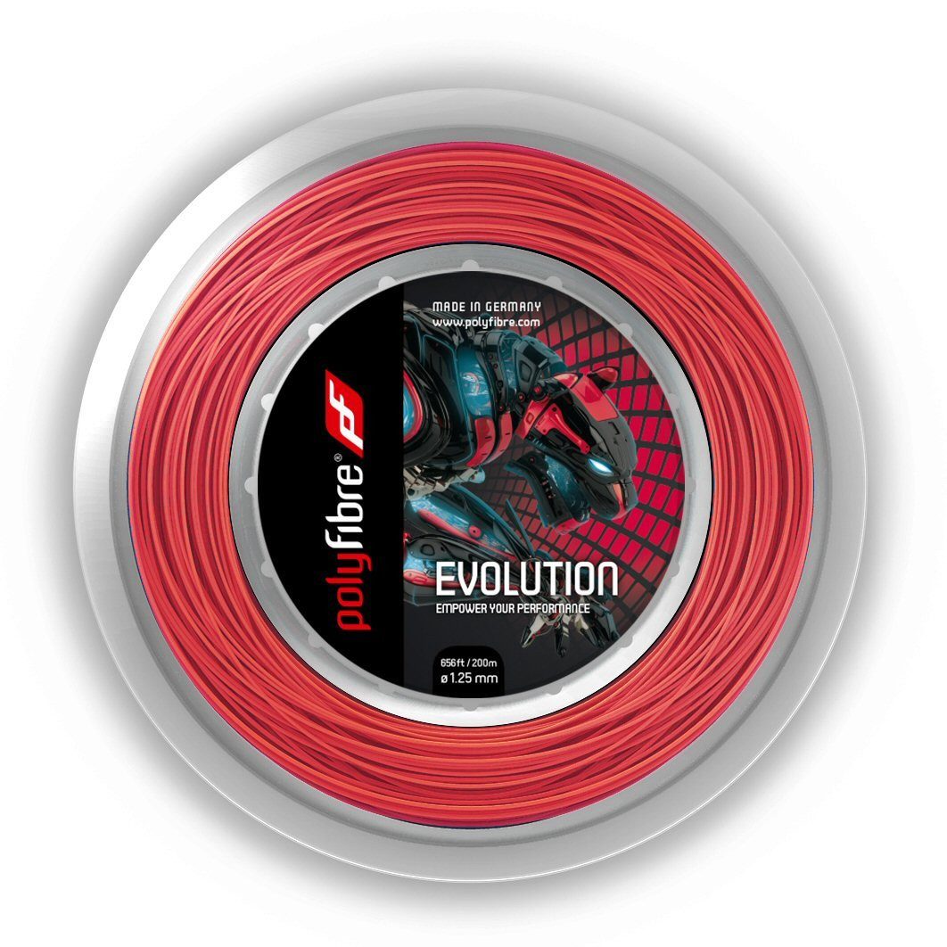 Tennissaite Evolution (Haltbarkeit) rot 200m Rolle