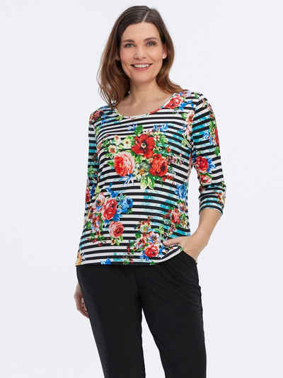 Belli Beaux Print-Shirt Nachtshirt elastisch mit Blumen-Druck