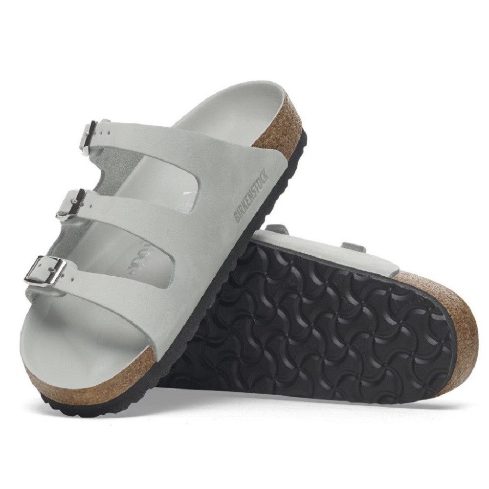 Birkenstock Florida Fresh Damen Sandalen Pantolette Leder Normale Weite 1029349 Clog Komfort