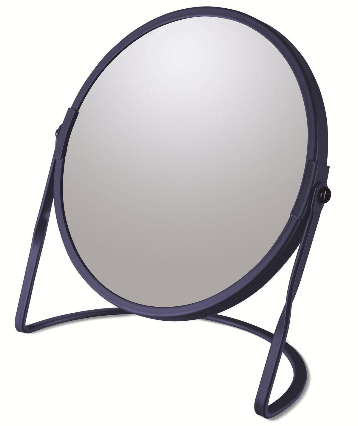 spirella Kosmetikspiegel AKIRA, 5-fache Vergrößerung, 2-seitig schwenkbar, matt-satiniert, Ø 17 cm