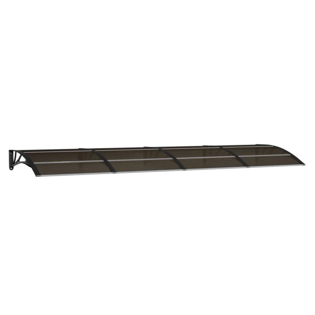 vidaXL Vordach 350 x 100 cm Türvordach Schwarz 350x100 cm Polycarbonat wetterfest und