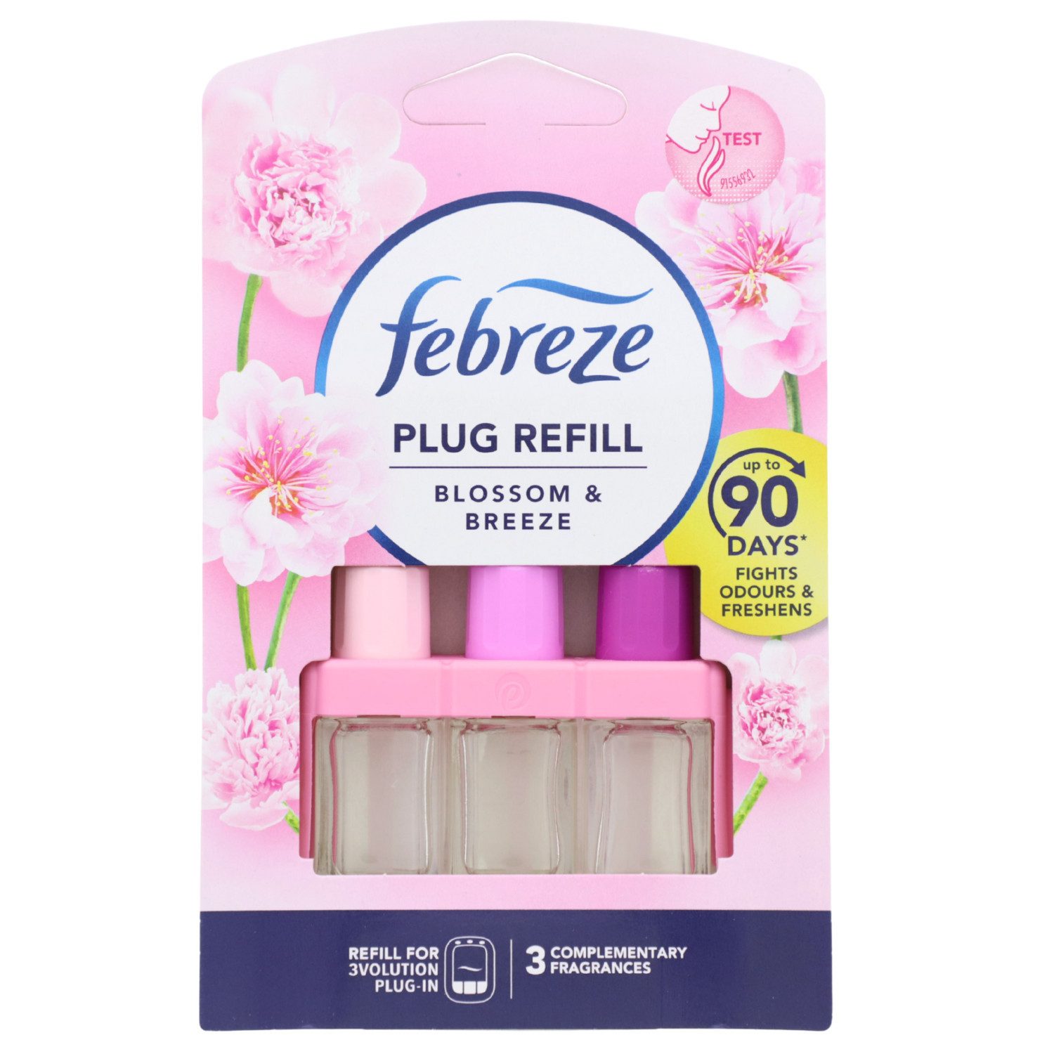 Febreze Raumduft 3x Febreze 3Volution Blossom & Breeze Blütenbrise je 20ml Nachfüller