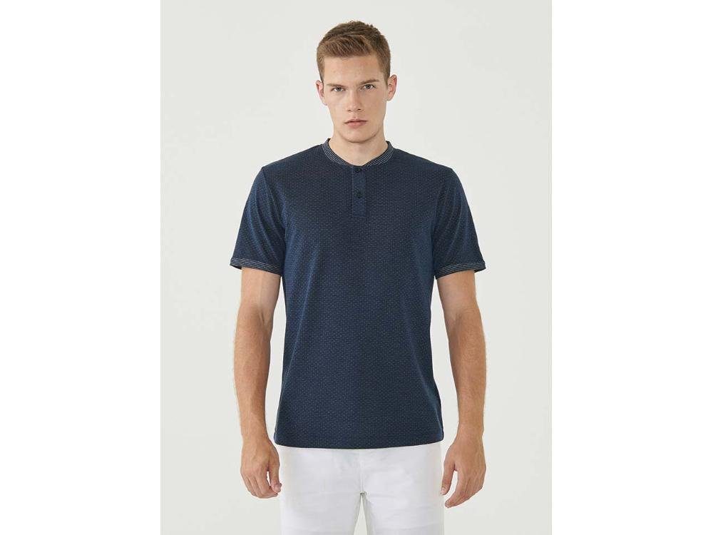 ORGANICATION Poloshirt ORGANICATION Bio-Herren-Poloshirt ohne Kragen