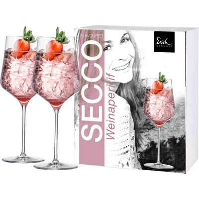 Eisch Weinglas »Secco Flavoured Weingläser 620 ml 2er Set«, Glas