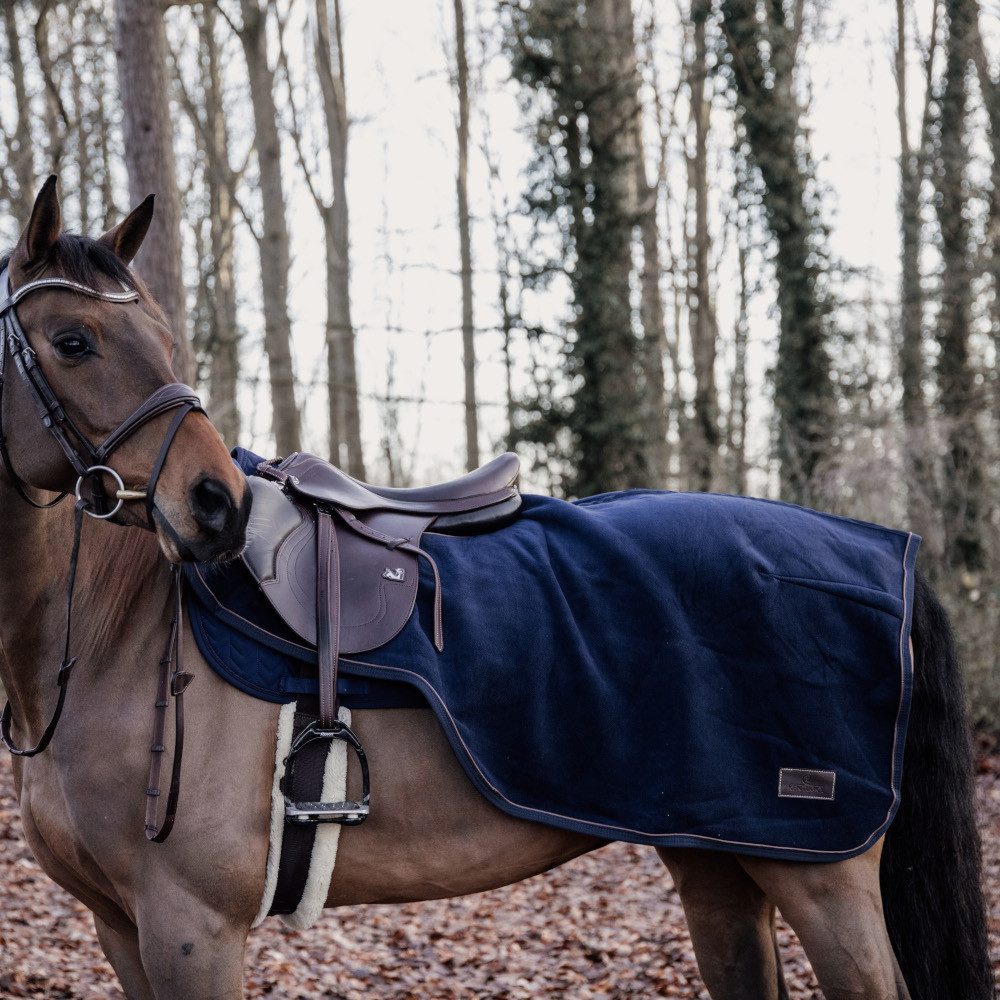 Kentucky Horsewear Ausreitdecke Kentucky Horsewear Ausreitdecke Heavy Fleece - marine