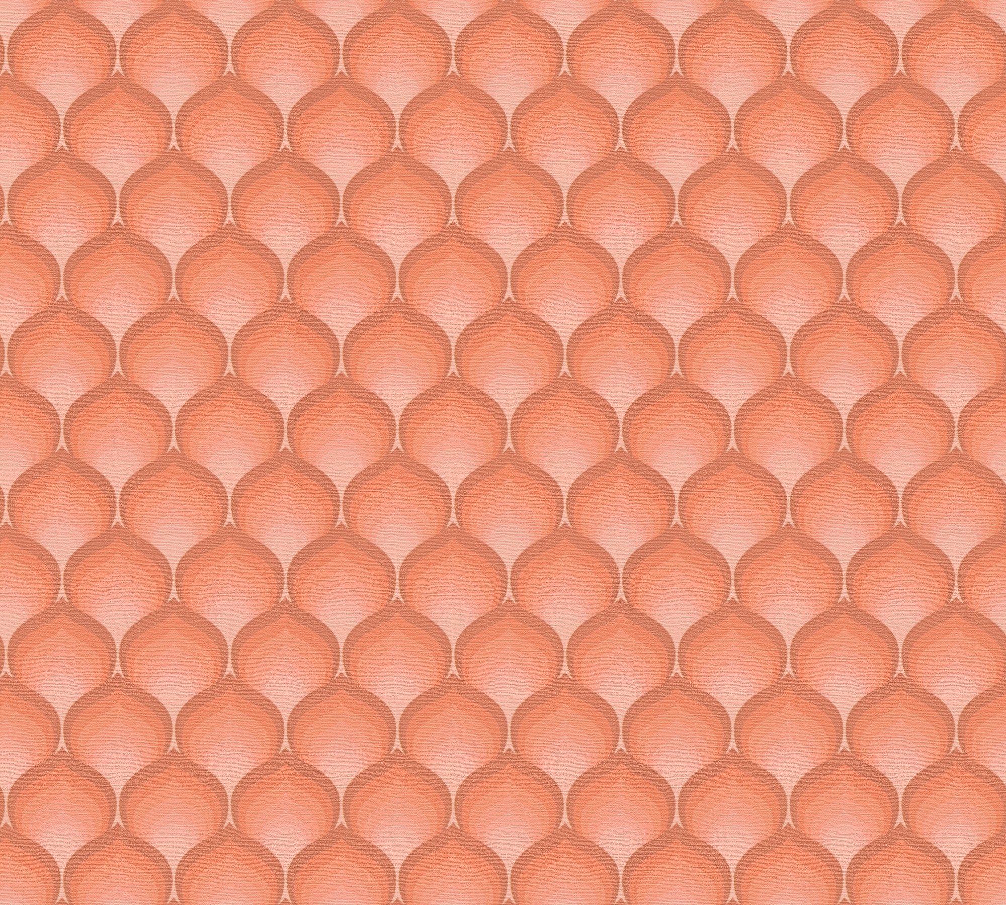 A.S. Création Vliestapete Retro Chic Grafik-Tapete Mustertapete Retro 3D, strukturiert, matt, (1 St), Vintage Vliestapete für Schlafzimmer Küche Wohnzimmer Grafik Design