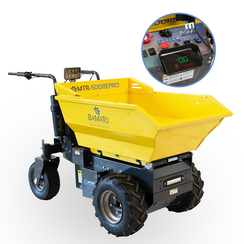 BAMATO Motorschubkarre MTR-500REPRO, 1-tlg., Elektrodumper, Akku Schubkarre, Motorschubkarre