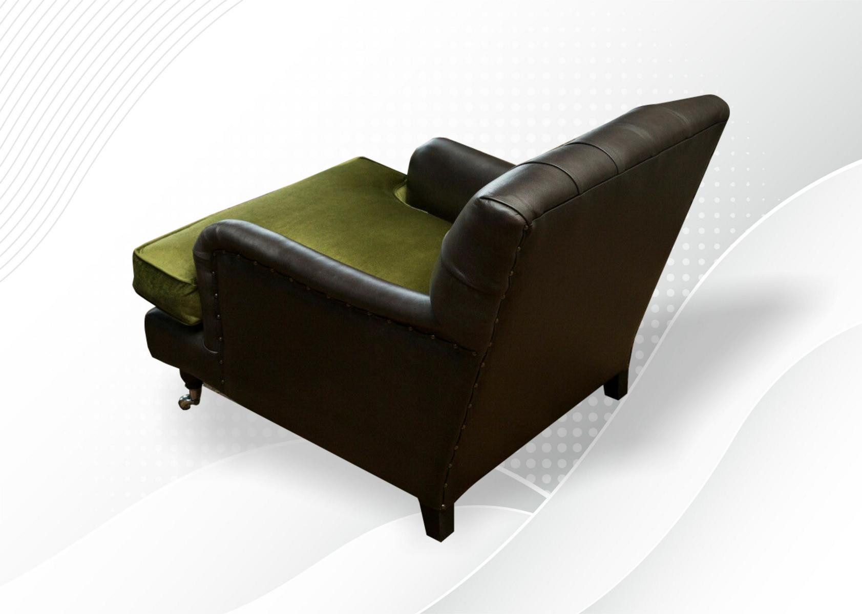 Xlmoebel Chesterfield-Sessel Luxus Textil Lounge Sessel im Chesterfield-Design (Sessel), Hergestellt in Europa