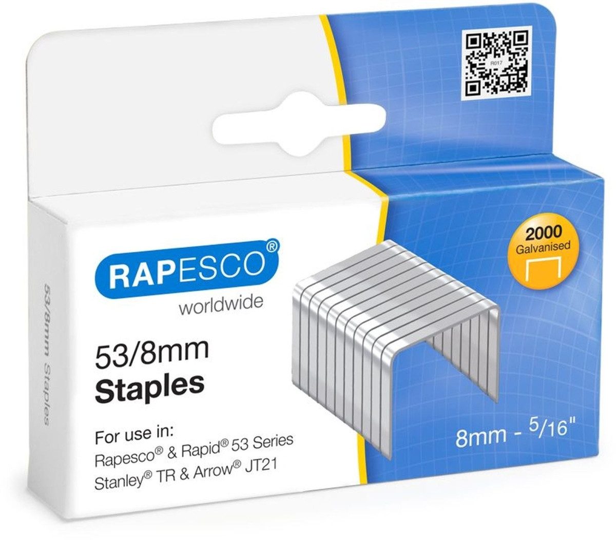 RAPESCO Heftklammer Heftklammern 53/8mm VE=2000 Stück