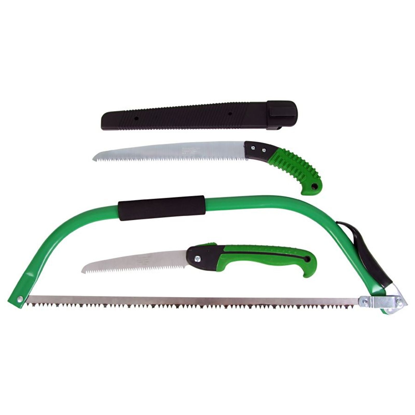 BURI Bügelsäge Gartensäge 3er-Set Astsäge Baumsäge Bügelsäge Klappsäge Holzsäge Hands