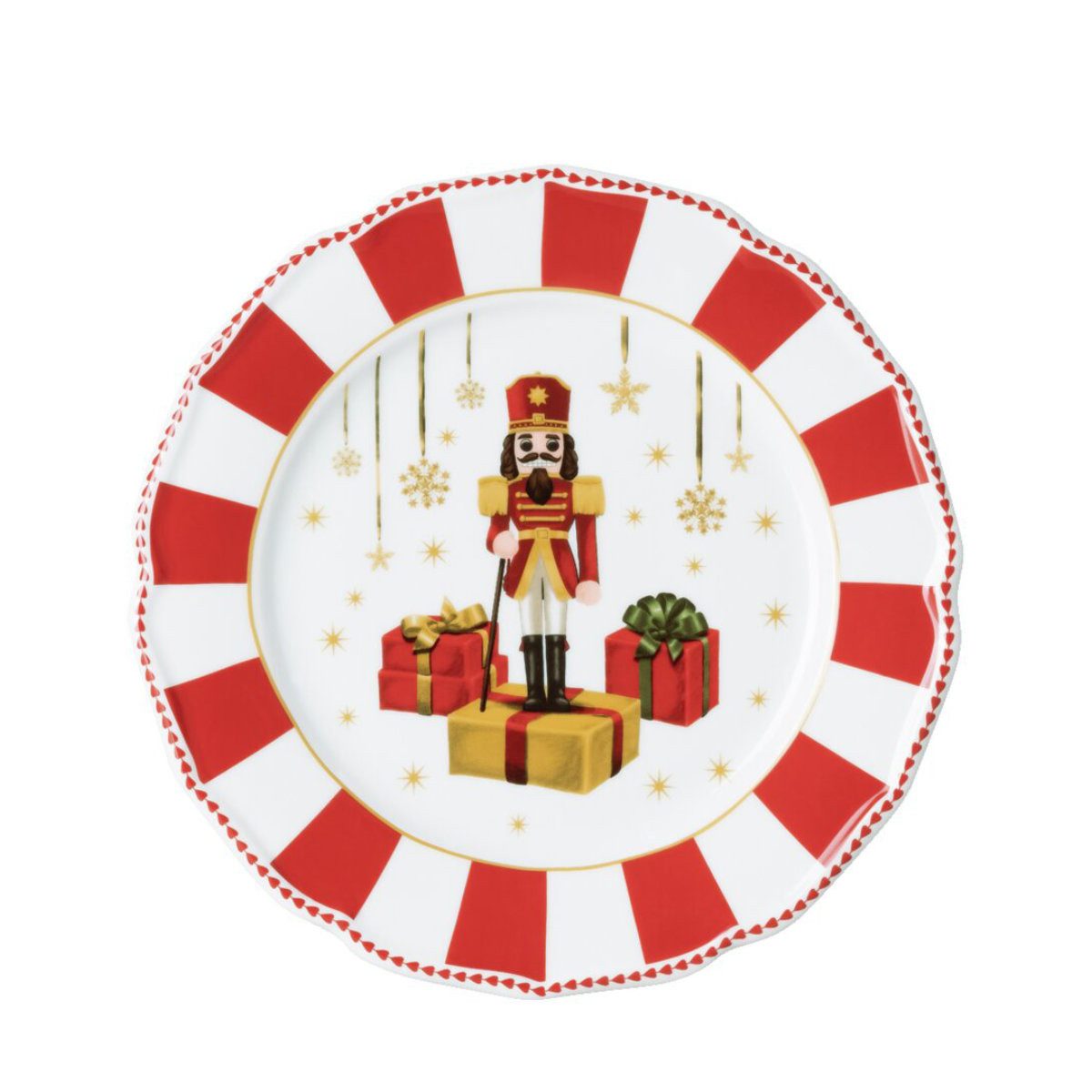 Hutschenreuther Frühstücksteller Christmas Love Red Weihnachtsgeschirr, 22 cm