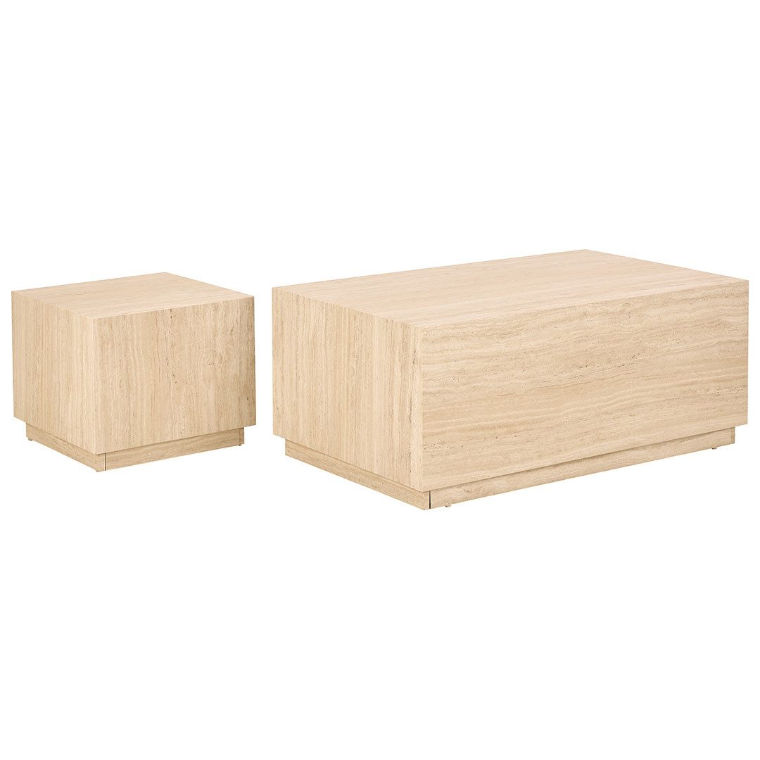 ACTONA GROUP Couchtisch Dice Couchtisch Beige. (2-St)