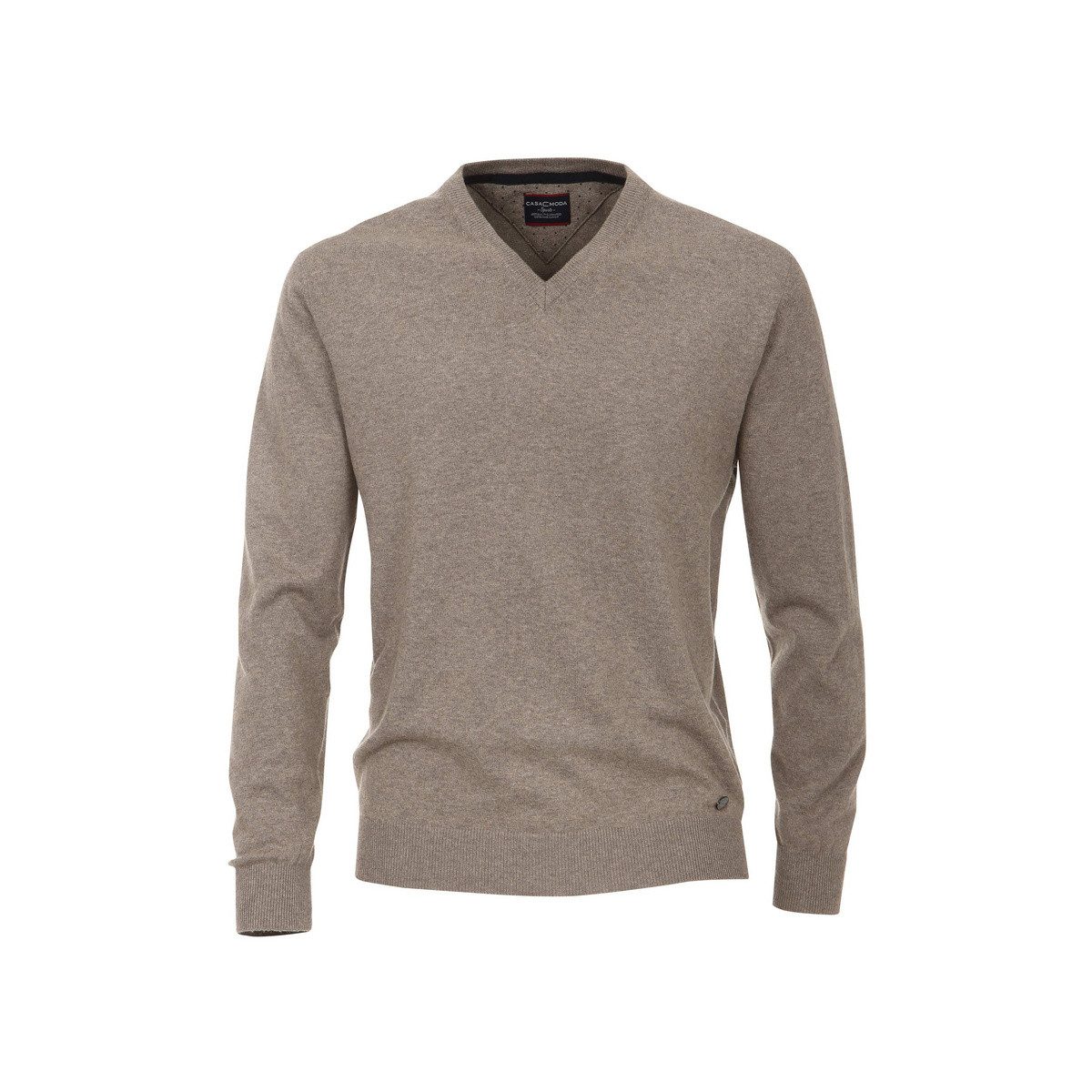 VENTI V-Ausschnitt-Pullover V Pullover für Herren in braun (1-tlg