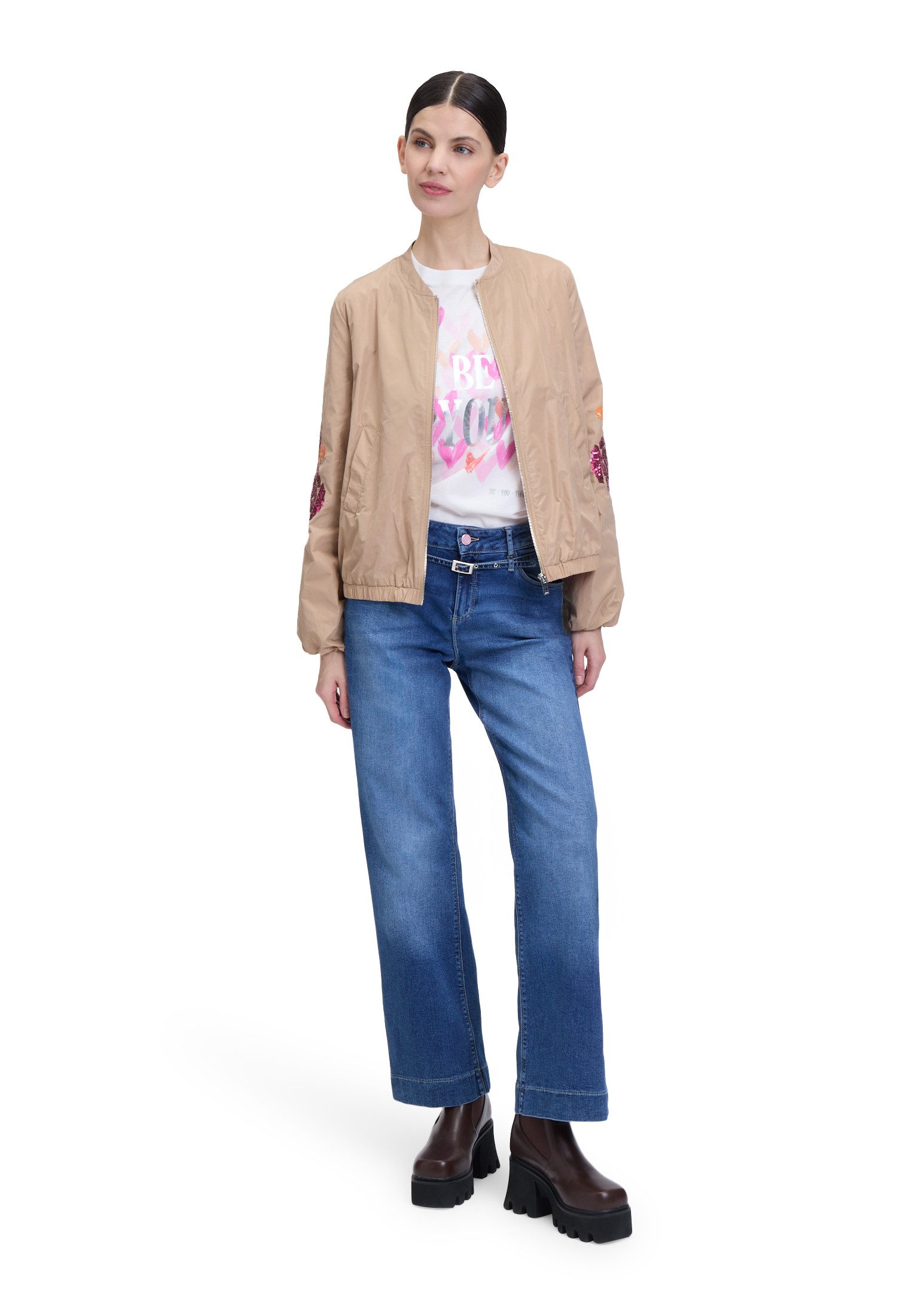 Cartoon Jackenblazer Damen mit Pailletten Pailletten