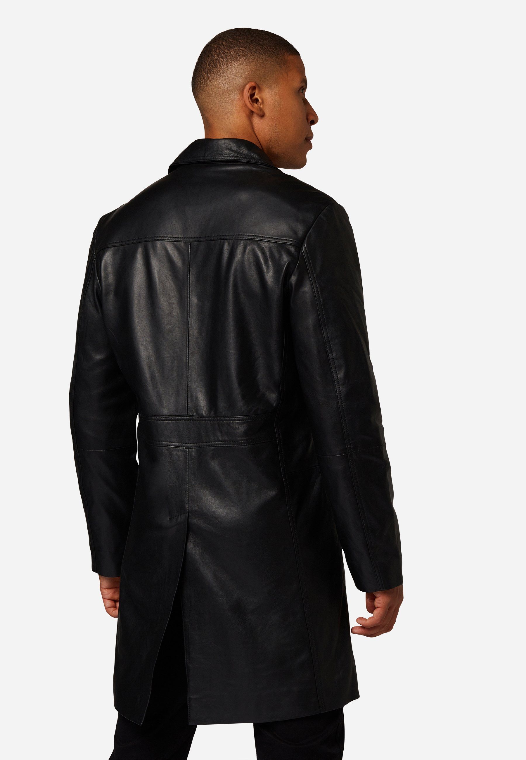 RICANO Ledermantel Safari Ledermantel aus Lamm-Nappa-Leder mit Reverskragen