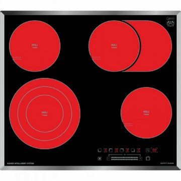 Kaiser Küchengeräte Elektro-Kochfeld, Schwarzes Glaskeramikkochfeld, Einbau Herd, 4 Kochzonen