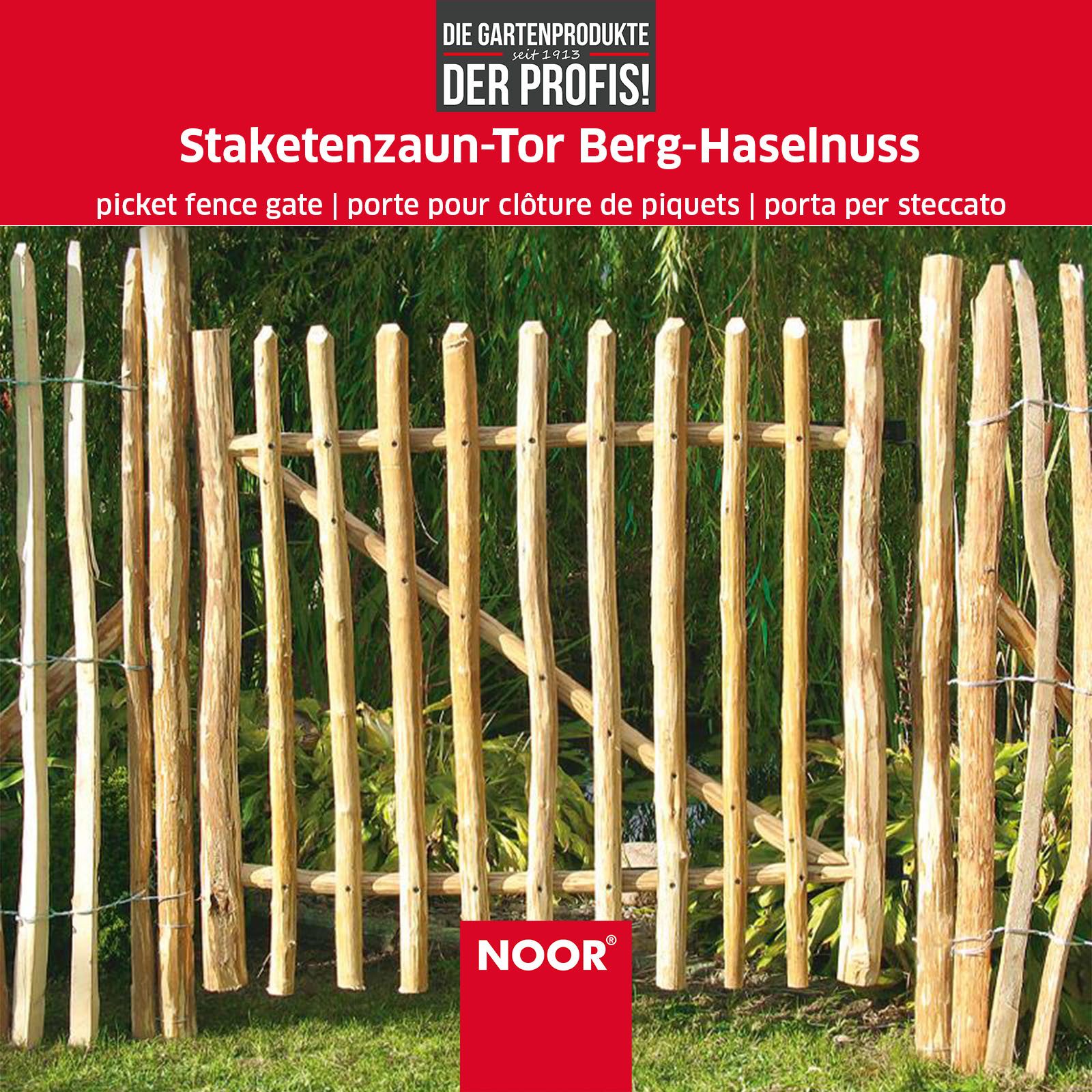 NOOR Staketenzaun Haselnuss - rustikaler Steckzaun günstig online kaufen
