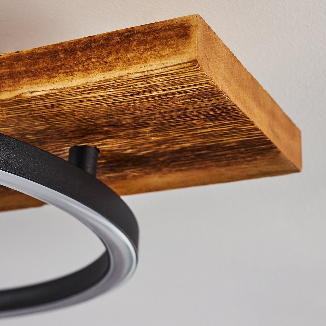 hofstein Deckenleuchte Holz LED Decken Lampen Flur Leuchten Ess Wohn Schlaf Zimmer