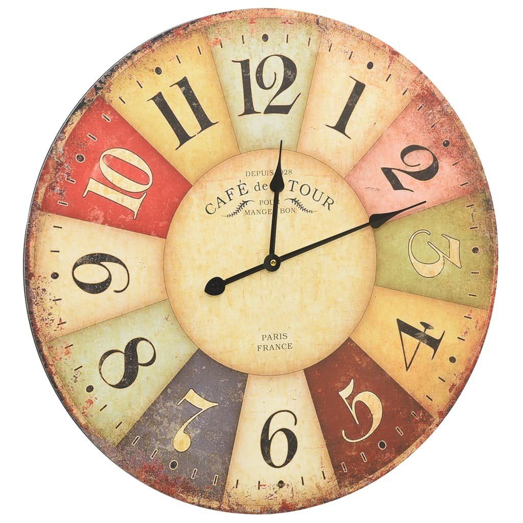 Uhr DURIM Holz Wanduhr Mehrfarbig