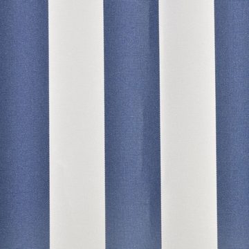 vidaXL Markise Markisenbespannung Canvas Blau & Weiß 3 x 2,5 m (ohne Rahmen)