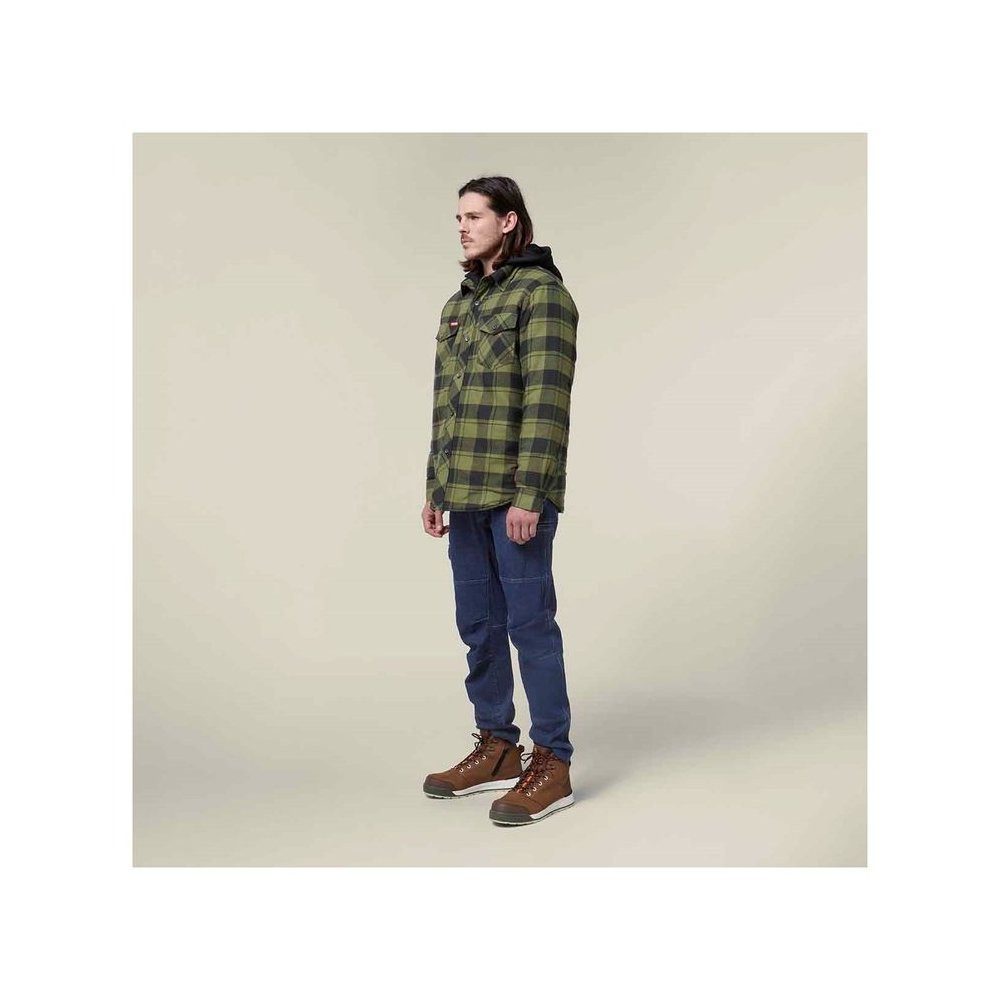 Hard Yakka Kurzjacke Quilted Flannel Shacket