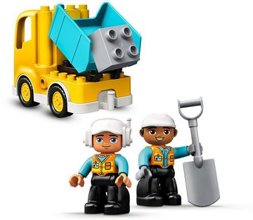 LEGO® Konstruktionsspielsteine Bagger und Laster (10931), LEGO® DUPLO® Town, (20 St)