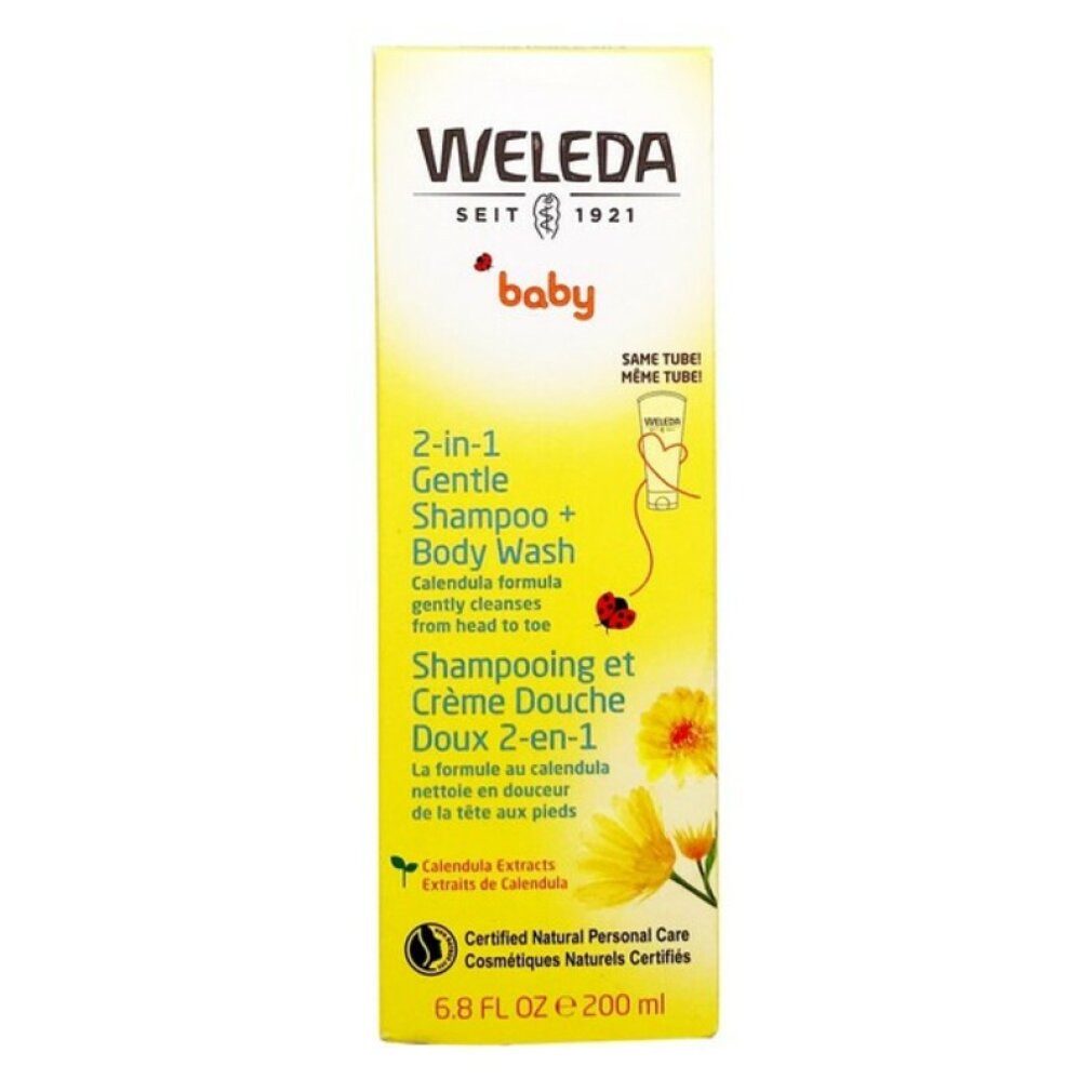 WELEDA Haarshampoo Baby Calendula Hair- & Body Shampoo 200ml