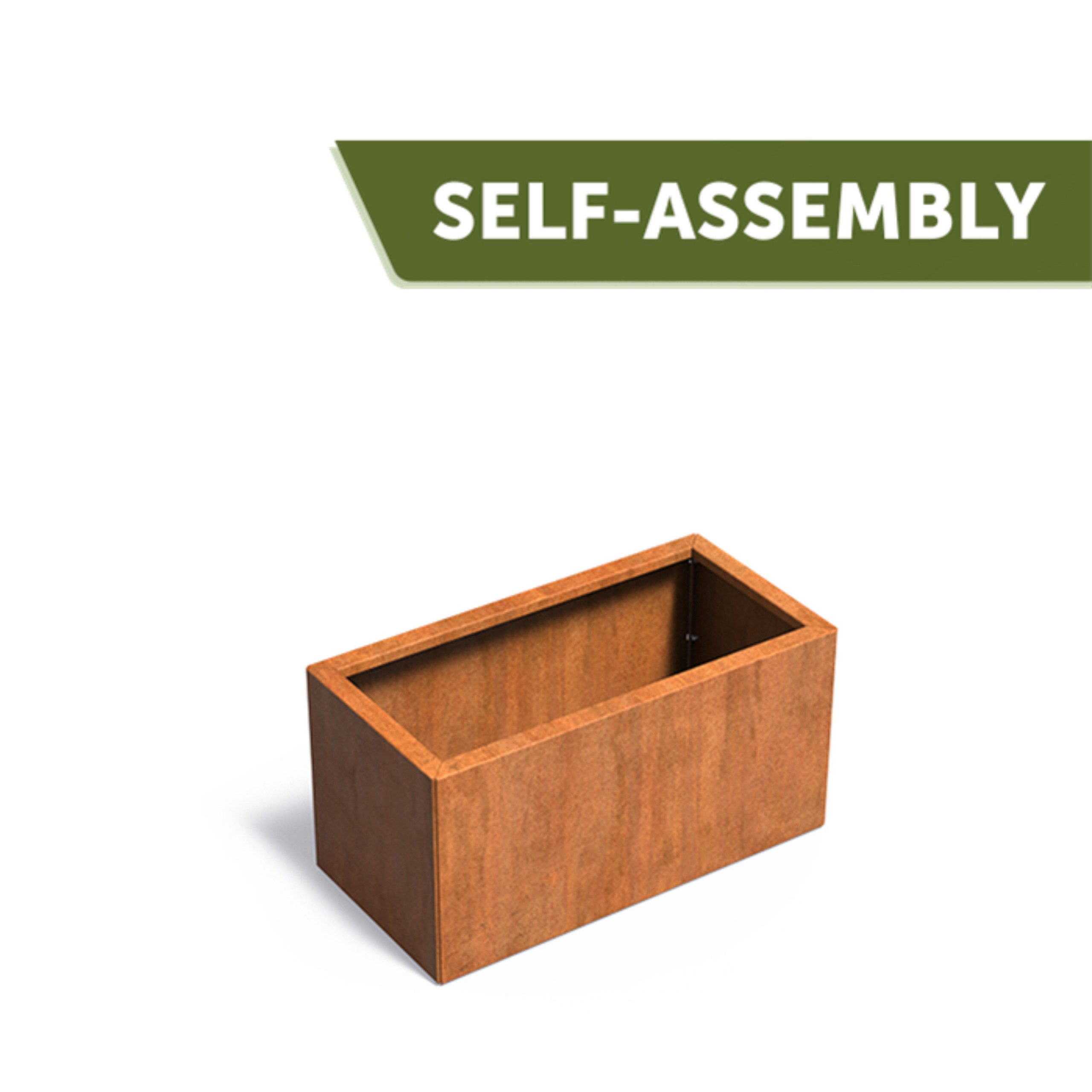 Adezz Pflanzkübel Adezz Carrez Connect ohne Boden aus Corten-Stahl Pflanzgefäß