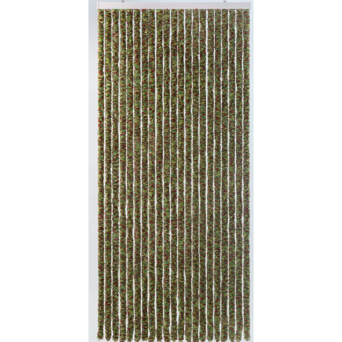 CONACORD Türvorhang Decona Flauschvorhang Camouflage/Tarnmuster, Hakenaufhängung, halbtransparent, 90 x 200 cm, Chenille - inkl. Tragetasche