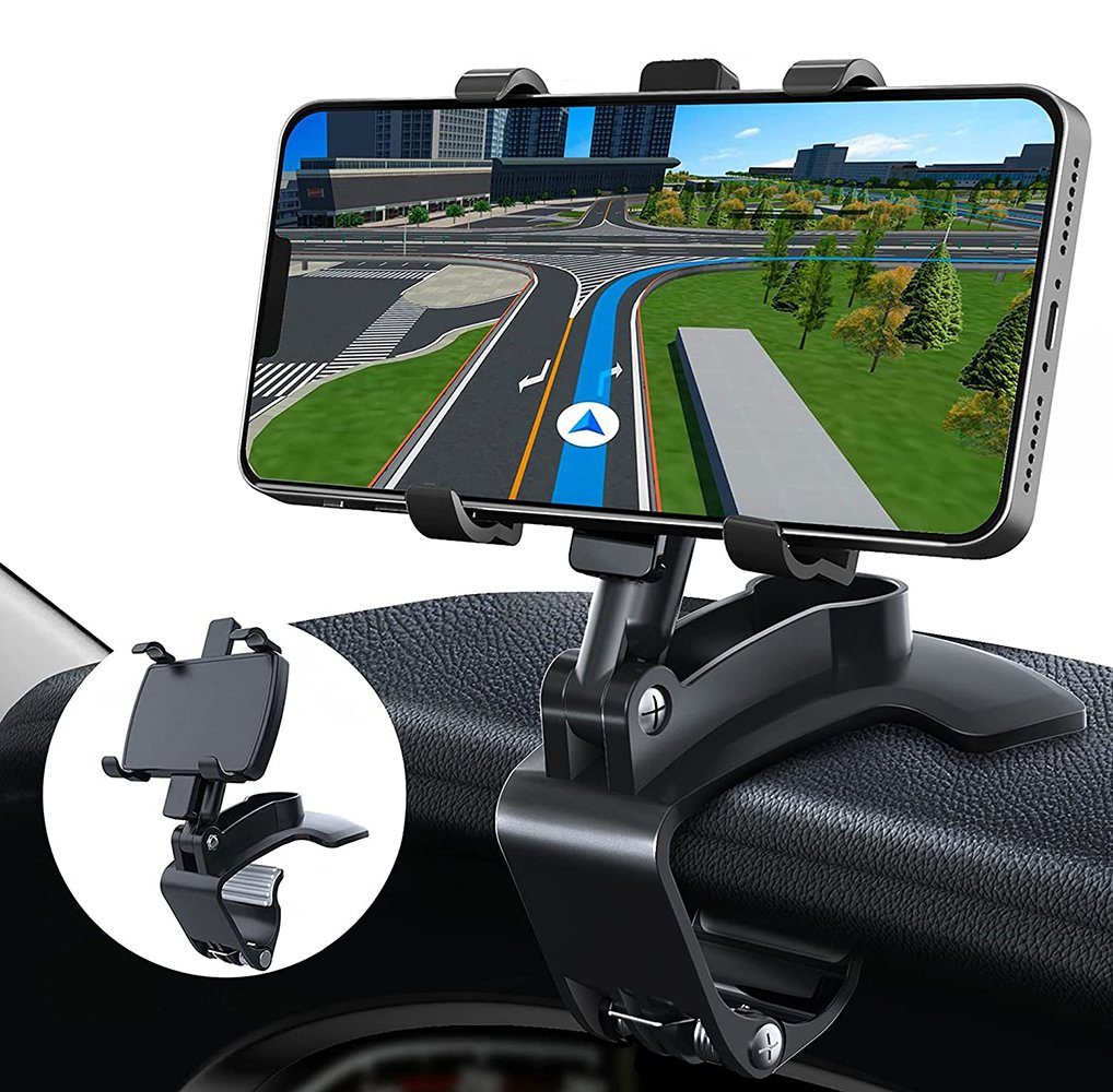 Autotelefon halter Ständer Universal Armaturen brett Auto Clip Mount GPS  Handy Handy Unterstützung in Auto Halterung für iPhone Samsung Xiaomi