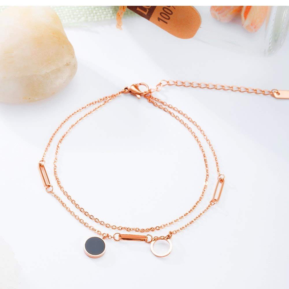 Kim Johanson Fußkette Black Moon (1-tlg), mit Kreisen günstig online kaufen