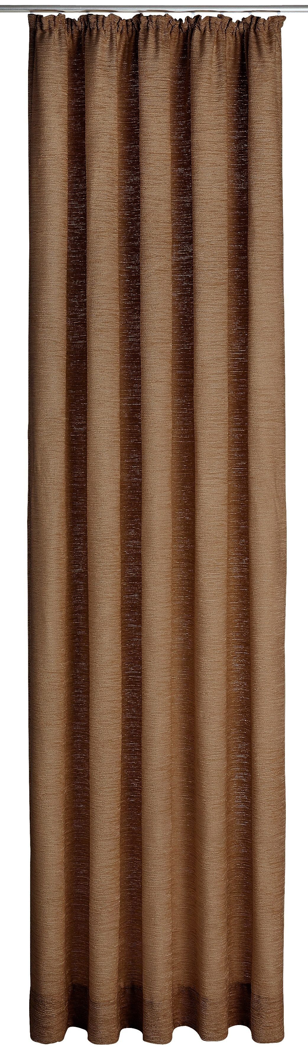 Wirth Vorhang Trondheim B (1 St), Kräuselband, blickdicht, Chenille, nach Maß