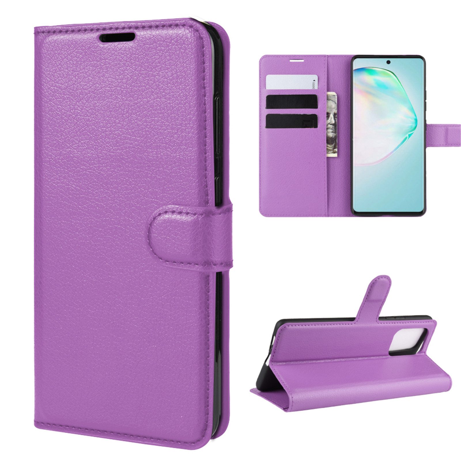 betterfon Handyhülle Handytasche für Samsung Galaxy S10 Lite G770 Case Buchhülle, Wallet Case mit Kartenfächern Magnetverschluss und weicher Innenhülle