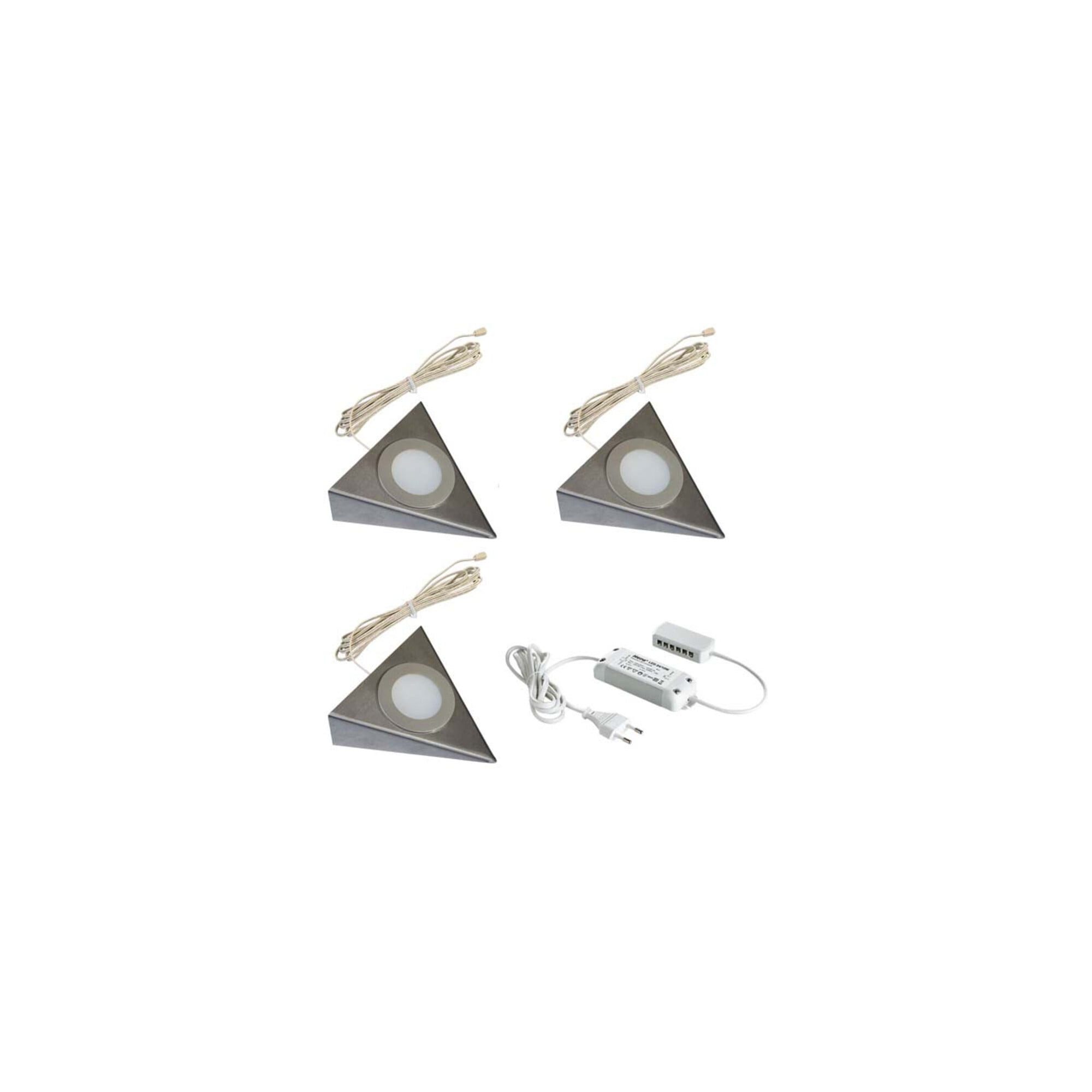 Hera Hera 3er-Set LED-UB-Leuchte 2-LEDww eds+Trafo15W 61055931102