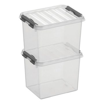 Sunware Aufbewahrungsbox the q-line (6 St), 3 Liter, verschließbar, stapelbar, staubgeschützt
