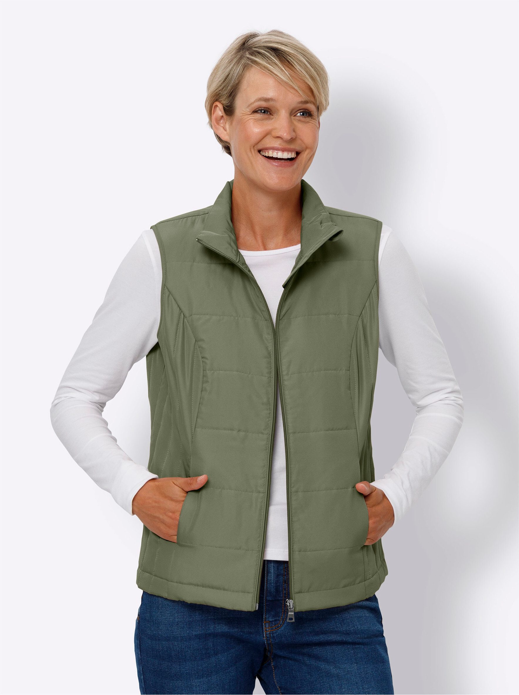 Sieh an! Jerseyweste Steppweste günstig online kaufen