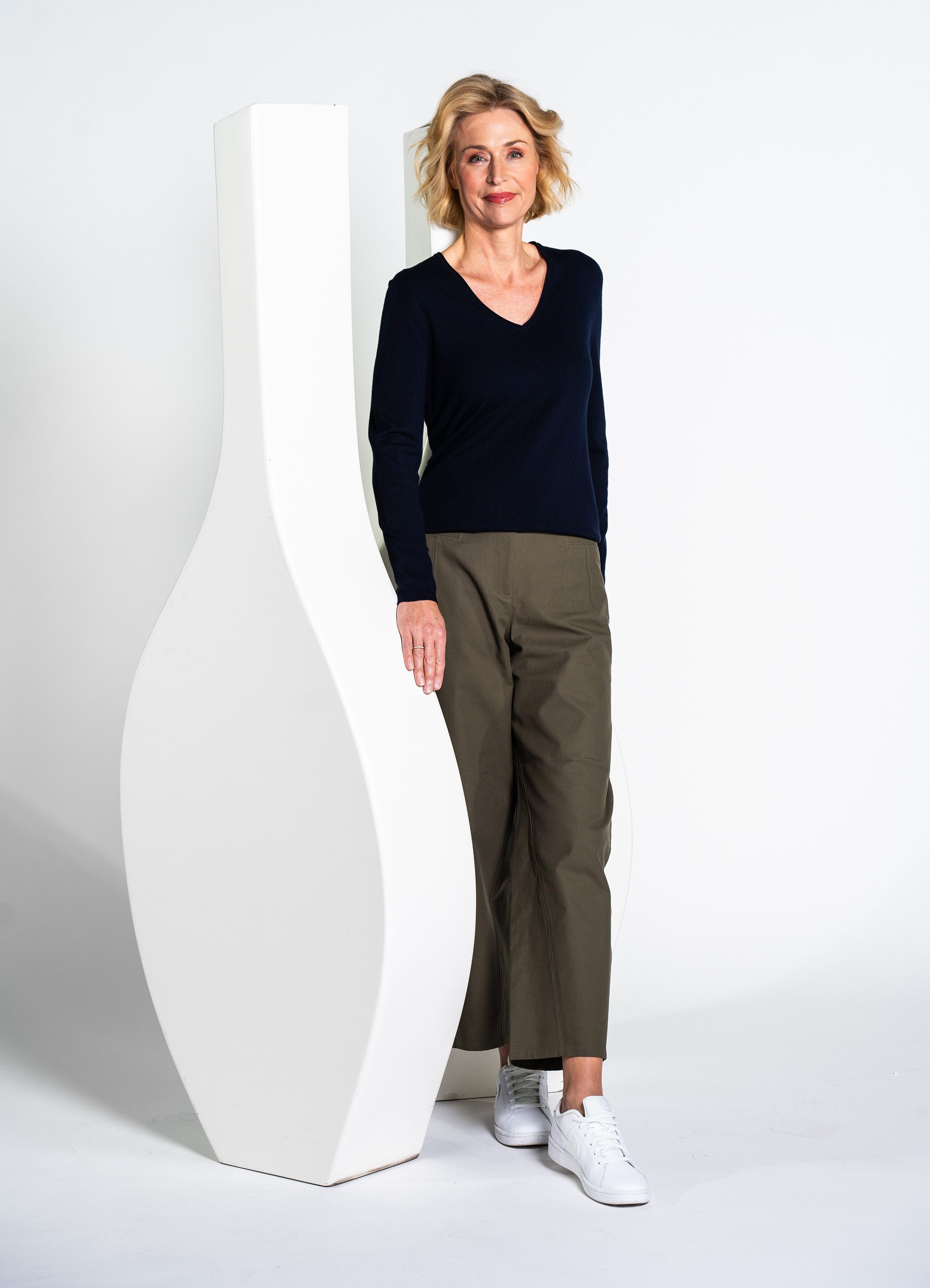 Clarina Strickpullover Viskose-Polyamid Mischung günstig online kaufen