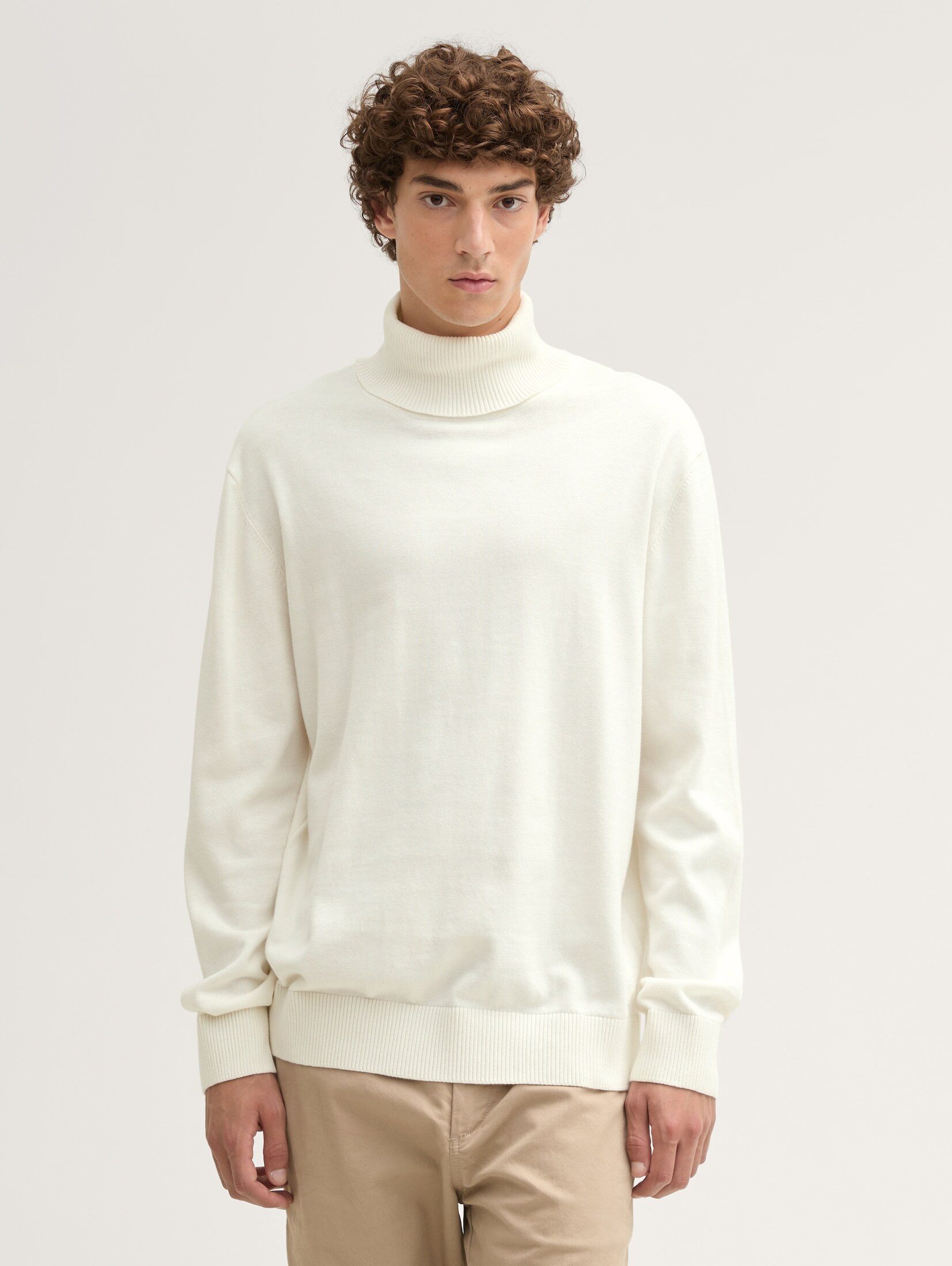TOM TAILOR Denim Strickpullover Basic Rollkragenpullover günstig online kaufen