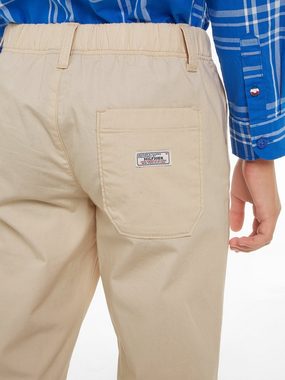 Tommy Hilfiger Schlupfhose POPLIN LONG PANTS Baby bis 2 Jahre, Taillenbund auf Gummizug