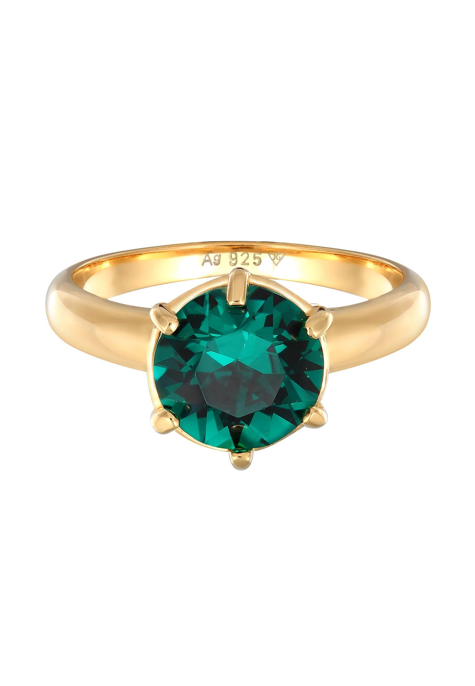 Elli Fingerring Solitär Kristalle Verlobung 925 günstig online kaufen