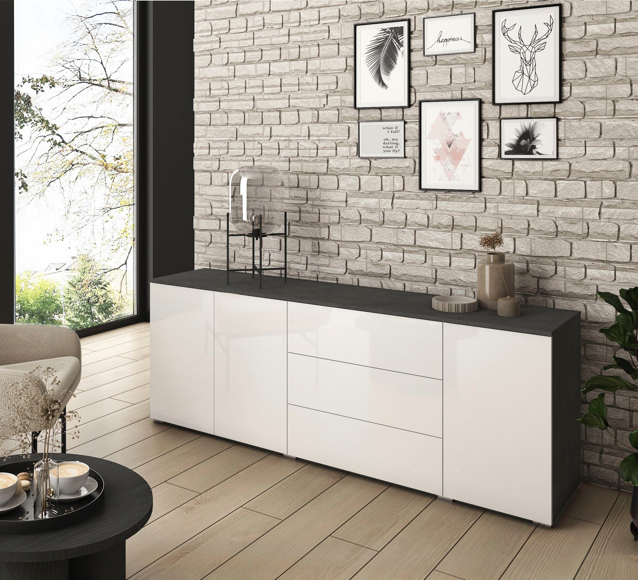 INOSIGN Sideboard Paris, Breite 190 cm