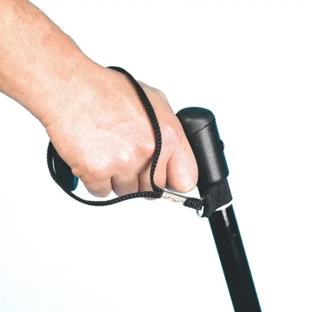 DocMed Gehstock Stockschlaufe, Sicherer Halt, Einfache Befestigung, 1-tlg., Gehstockschlaufe, Kordelschlaufe für Gehstock, Gehstock mit Schlaufe