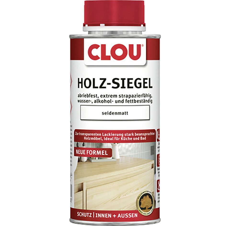 CLOU Holzschutzlasur Clou Holz-Siegel 250 ml seidenmatt transparent