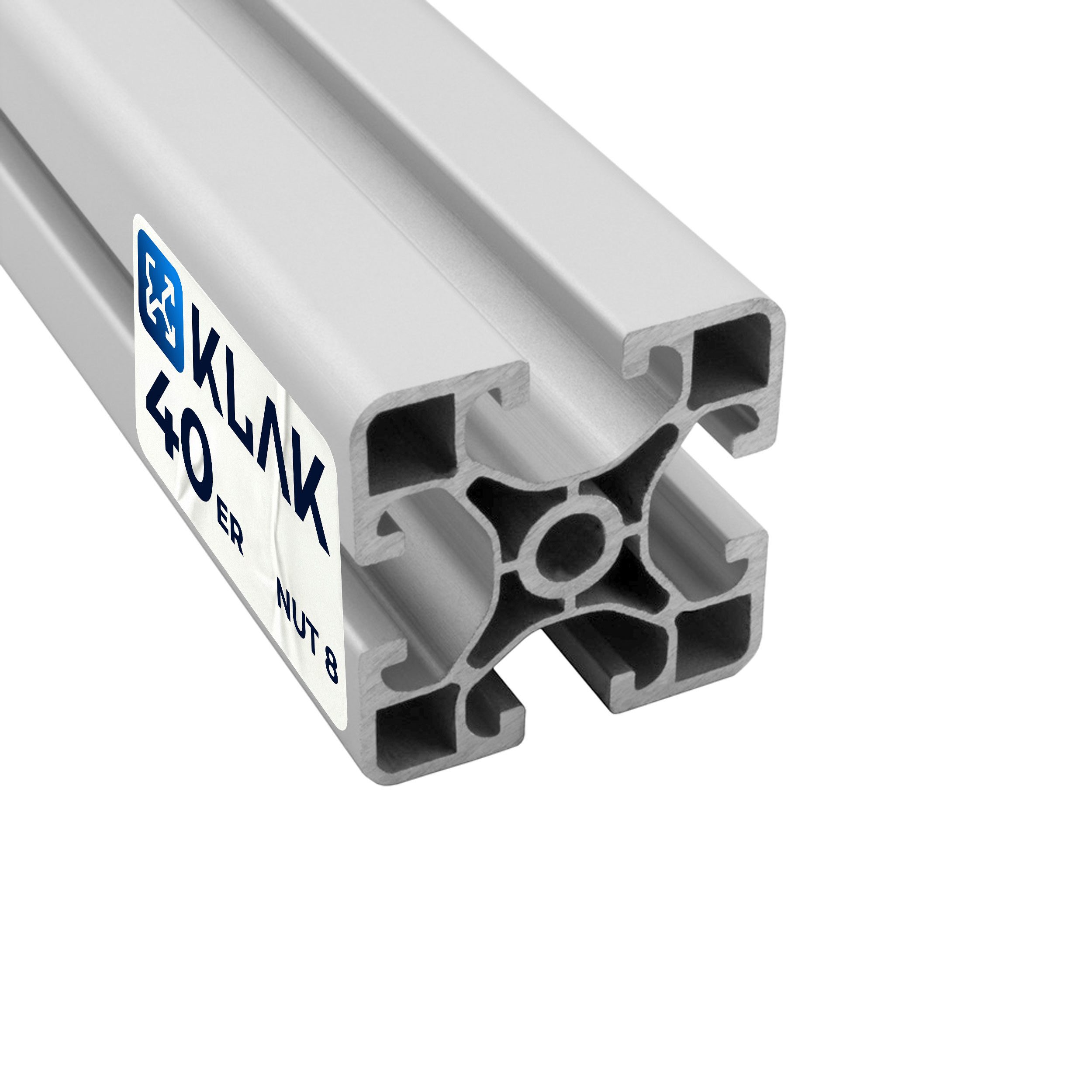 KLAK Profil KLAK - Aluprofil 3m System-, Montage-, Konstruktionsprofil Nut 8 (Set)