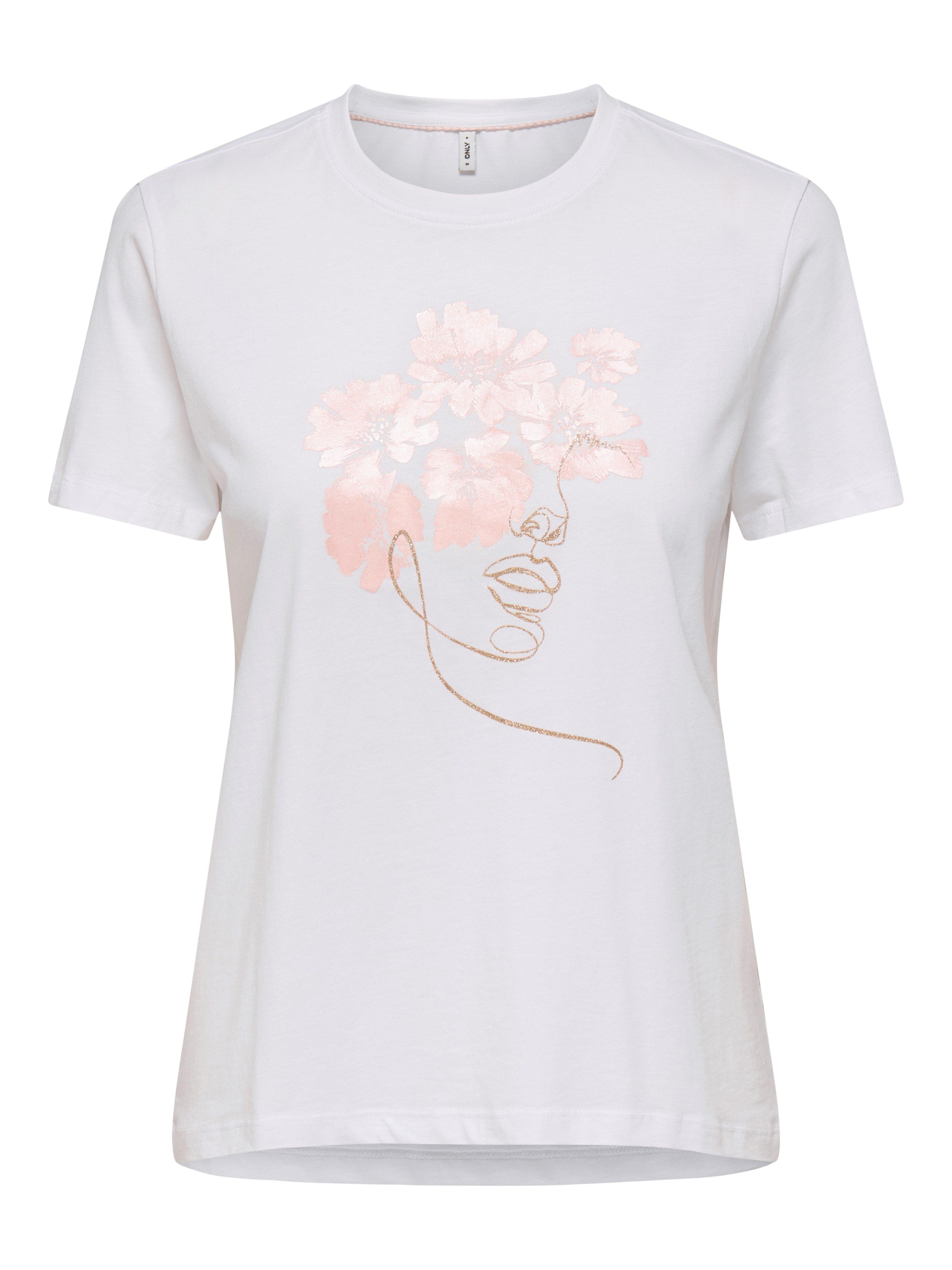 ONLY Kurzarmshirt ONLKITA LIFE REG S/S MIX TOP CS JRS EX. Baumwolle, regular fit