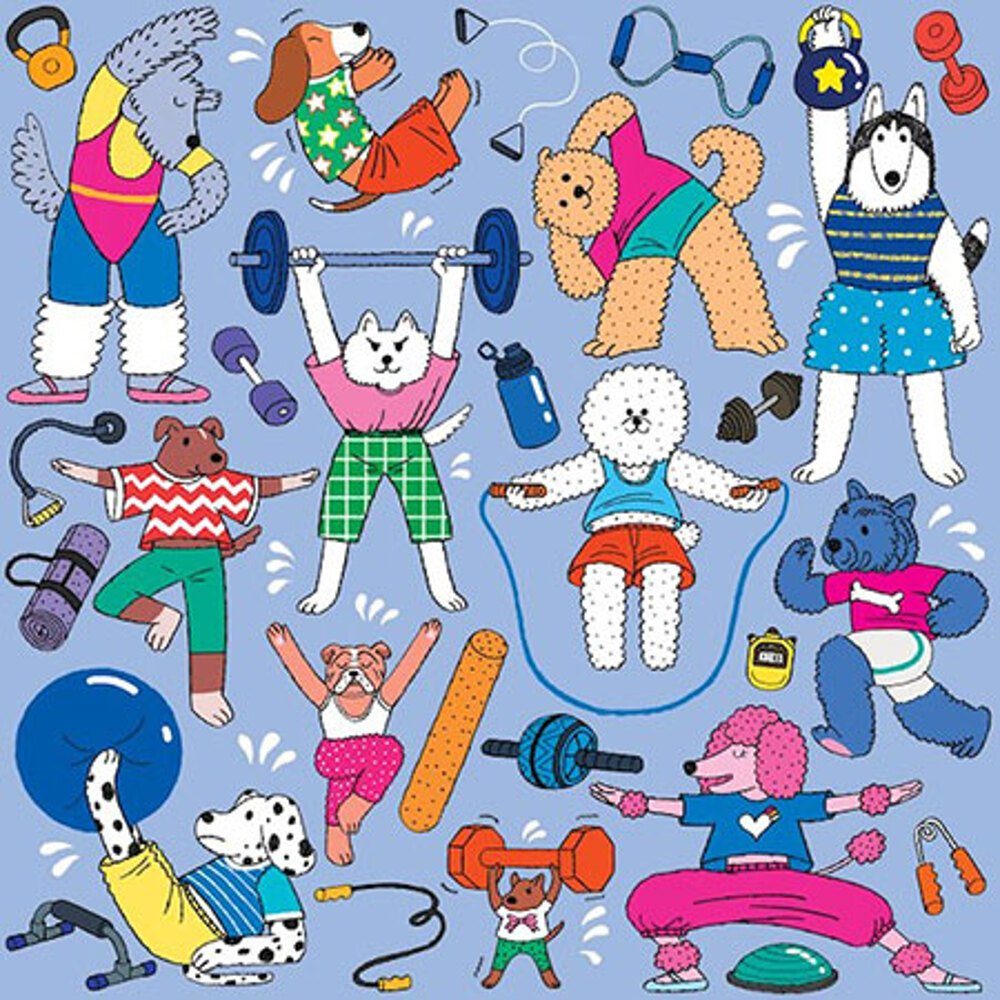 Chronicle Books Puzzle Gut trainierte Hunde, Puzzleteile