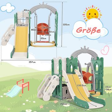Gotagee Rutsche Kletterspielzeug für Kinder 5 in 1 Kinderrutsche Kinderspielplatz