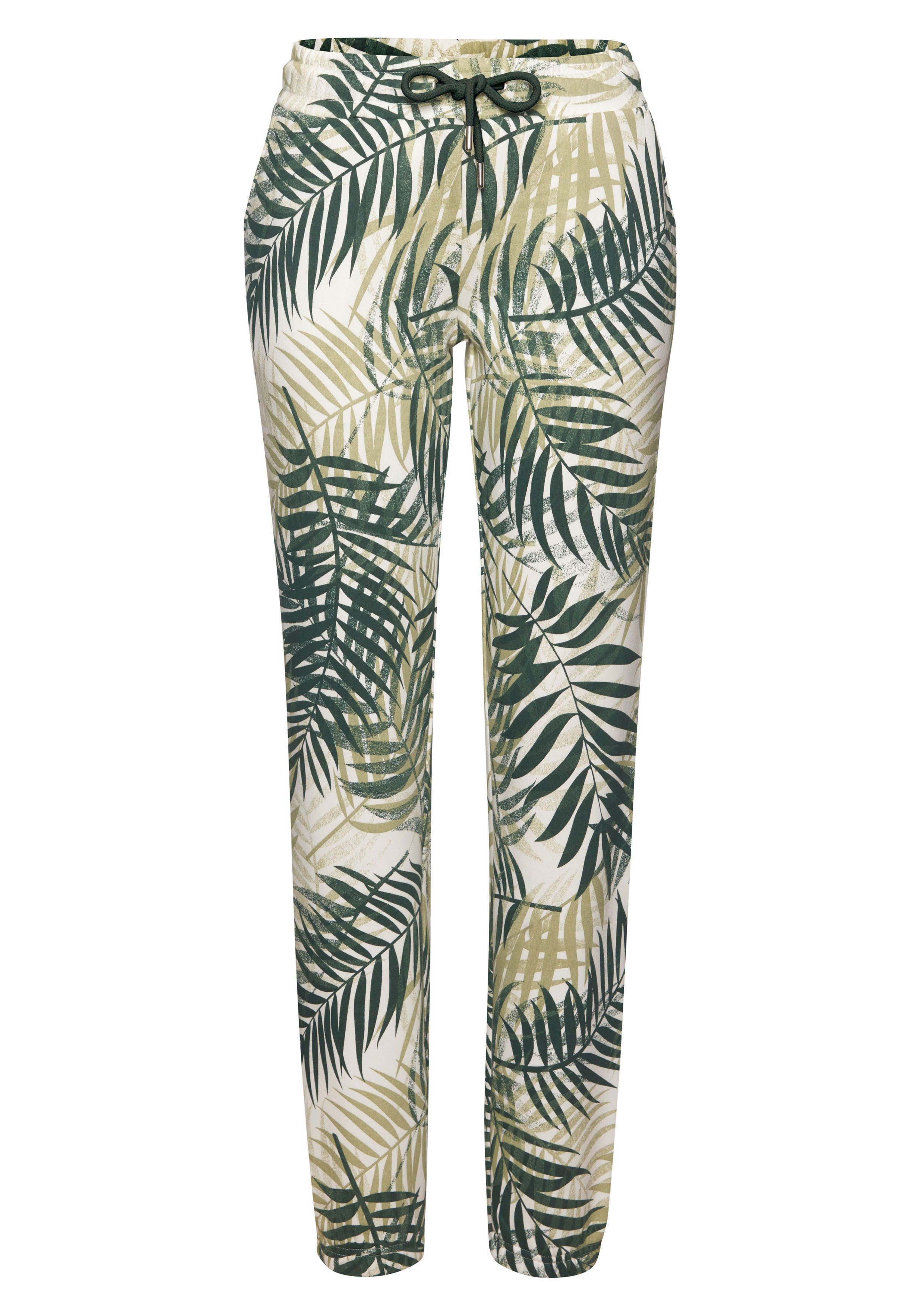 LASCANA Sweatpants (1-tlg) Loungehose mit Allover-Druck, günstig online kaufen