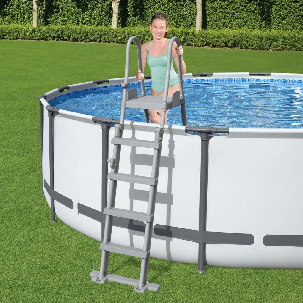Bestway Pool-Sicherheitsleiter Bestway Pool-Sicherheitsleiter mit 4 Stufen Flowclear 132 cm