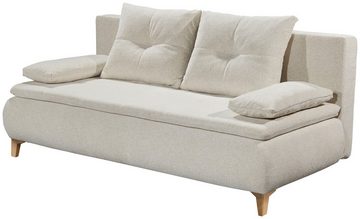 ED EXCITING DESIGN Schlafsofa Magnus, mit Bettfunktion und Bettkasten, sowie Rücken- und Armlehnkissen